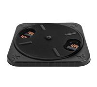 NZWBSHSSP Dog Nails Scratch Pad Rotatable Round Pet Nail File Board with Food Storage Box Stress Dog Scratch Pad Interactive Dog Nail Grinder Pad Dog Nail File Toy for Pet Dog Nails(black)