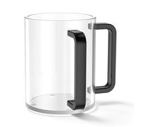 NZWBSHSSP Judaica Hand Washing Cup with Dual Handles - 5" Shatterproof Acrylic Netilat Yadayim Cups, Modern Negel Vasser Wash Cup for Jewish Ritual, Shabbat, Passover, Hanukkah Gift(1 Pack)