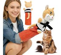 NZWBSHSSP Karate Kitty Puppet Cat Wrestling Puppet Toys Cat Play Glove with Full Coverage Arm Protection Design Interactive Boxing and Arm Wrestling Games with Your Cats Suitable for Cats and Ages