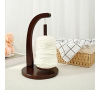 NZWBSHSSP Yarn Holder Wooden Yarn Spinner Sewing Spindle Thread Holder Rotating Magnetic Yarn Spinner Spindle Stable Yarn Ball Dispenser 320g Bearing Load for Knitting Crochet Lovers (Retro C)