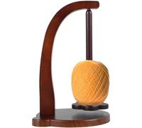 NZWBSHSSP Yarn Holder Wooden Yarn Spinner Sewing Spindle Thread Holder Rotating Magnetic Yarn Spinner Spindle Stable Yarn Ball Dispenser 320g Bearing Load for Knitting Crochet Lovers (Retro)