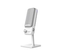 NZXT Capsule Elite - Premium USB Condenser Microphone for Gaming, Streaming, Podcasting, and Recording - Studio-Quality Sound - Multi-Position Design - DTS Software - RGB Lighting - White