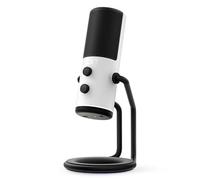 NZXT Capsule Microphone - AP-WUMIC-W1 - USB Streaming Microphone Audio - Unidirectional Cardioid Polar Pattern - High Resolution Voice Pickup - White