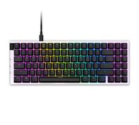 NZXT Compact Tenkeyless Gaming Keyboard - Gateron Red Switches, Hot-Swappable, RGB Backlit, Aluminum Top Plate, Sound Dampening Foam - White