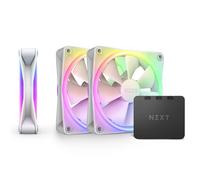 NZXT F120 RGB Duo Triple Pack 3x 120mm RGB Fans + Hub White