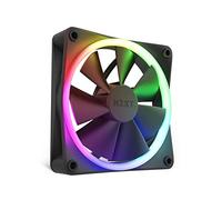 NZXT F120 RGB Fans - RF-R12SF-B1 - Advanced RGB Lighting Adjustment - Whisper Quiet Cooling - Single (Fan and Controller Required & Not Included) - 120 mm Fan - Black