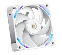 NZXT F120X Performance Fan - 120mm PWM RGB PC Case Fan - Max Airflow & Static Pressure - Low Noise - LCP Frame & Blades - Magnetic Fluid Dynamic Bearing - 30mm Thick - White