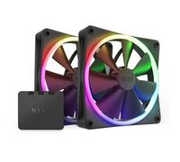 NZXT F140 RGB 140mm PWM High Airflow Fan Twin Pack - Black
