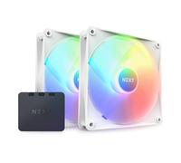 NZXT F140 RGB Core 140mm Hub-Mounted RGB Twin Pack Case Fan - White - RF-C14DF-W