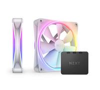 NZXT F140 RGB Duo Twin Pack - 2x 140mm RGB Fans + Hub - White