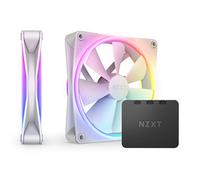 NZXT F140 RGB Duo 140mm PWM Fan 2 Pack with Controller White