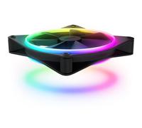 NZXT F140 RGB Duo Twin Pack - 2 x 140mm Dual-Sided Fans with Controller - 20 Individually Addressable LEDs - Balanced Airflow and Static Pressure - Fluid Dynamic Bearing - PWM - Black