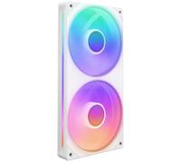 NZXT F240 RGB Coreu0026trade240 mm Dual Case Fan Unit - RGB LED, White, White
