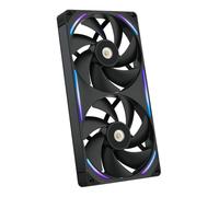 NZXT F280X Performance Single-Frame Fan - 2x 140mm PWM RGB PC Case Fans - Max Airflow & Static Pressure - Low Noise - LCP Frame & Blades - Magnetic Fluid Dynamic Bearing - 30mm Thick - Black