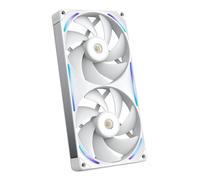 NZXT F280X Performance Single-Frame Fan - 2x 140mm PWM RGB PC Case Fans - Max Airflow & Static Pressure - Low Noise - LCP Frame & Blades - Magnetic Fluid Dynamic Bearing - 30mm Thick - White