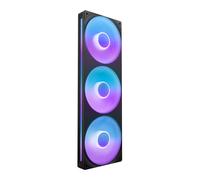 NZXT F360 RGB Core - 360mm Single-Frame Fan Unit with 3 x 120mm RGB Fans - Speed & Lighting Control - High Static Pressure & Airflow - Fluid Dynamic Bearings - 8 aRGB LEDs Per Fan - Black