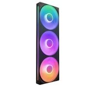 NZXT F360 RGB Core - 360mm Single-Frame Fan Unit with 3 x 120mm RGB Fans - Speed & Lighting Control - High Static Pressure & Airflow - Fluid Dynamic Bearings - 8 aRGB LEDs Per Fan - Black