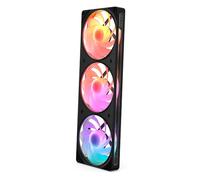 NZXT F360 RGB Reverse Single-Frame Fan - 3x 120mm Reverse-Blade PWM PC Case Fans - Vibrant RGB Lighting - Fluid Dynamic Bearing - NZXT CAM Compatible - Black