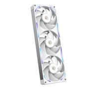 NZXT F360X Performance Single-Frame Fan - 3x 120mm PWM RGB PC Case Fans - Max Airflow & Static Pressure - Low Noise - LCP Frame & Blades - Magnetic Fluid Dynamic Bearing - 30mm Thick - White