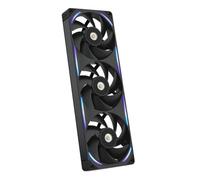 NZXT F360X Performance Single-Frame Fan - 3x 120mm PWM RGB PC Case Fans - Max Airflow & Static Pressure - Low Noise - LCP Frame & Blades - Magnetic Fluid Dynamic Bearing - 30mm Thick - Black