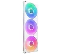 NZXT F420 RGB Core - 420mm Single-Frame Fan Unit with 3 x 140mm RGB Fans - Speed & Lighting Control - High Static Pressure & Airflow - Fluid Dynamic Bearings - 8 aRGB LEDs Per Fan - White