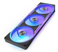 NZXT F420U Ultra - 420mm Single-Frame Multi-Zone RGB Fan - Black | 420mm single-frame Ultra unit with three 140mm fans and multi-zone RGB. Whisper-quiet, premium, CAM-synced.