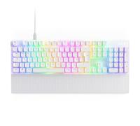 NZXT Function 2-2024 Full-Size Optical Gaming Keyboard | Illuminated RGB | 8K Polling Rate | Linear Optical Switches | Adjustable Actuation | Hot Swappable | Wrist Rest | White UK (QWERTY)