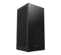 NZXT H1 Version 2 - CS-H11BB-UK - Small Form-Factor ITX Case - Dual Chamber Airflow - Tinted Tempered Glass Front Panel - 140mm Liquid Cooler - SFX 750W 80+ Gold PSU - PCIe Gen4 Riser - Black