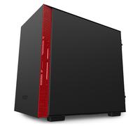 NZXT H210i Matte Black Red Mini Tower Black, Red