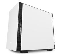 NZXT H210i Matte White Mini Tower Black, White
