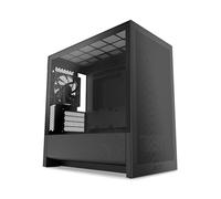 NZXT H3 Flow - Micro-ATX PC Case - Optimized Airflow - Includes 1 x 120mm Rear Fan - Supports Full-Sized GPUs - Fits 280mm Front, 240mm Top Radiator - Back-Connect Motherboard - Black