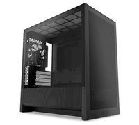 NZXT H3 Flow - Micro-ATX PC Case - Optimized Airflow - Includes 1 x 120mm Rear Fan - Supports Full-Sized GPUs - Fits 280mm Front, 240mm Top Radiator - Back-Connect Motherboard - Black