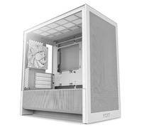NZXT H3 Flow Tempered Glass White Micro-ATX PC Gaming Case