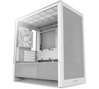 NZXT H3 Flow Tempered Glass White Micro-ATX PC Gaming Case