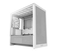 NZXT H3 Flow Tempered Glass White Micro-ATX PC Gaming Case