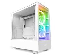 NZXT H5 Elite - CC-H51EW-01 - ATX Mid Tower PC Gaming Case - Front I/O USB Type-C Port - Quick-Release Tempered Glass Side Panel - White