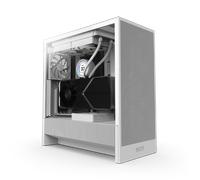 NZXT H5 Flow Mid Tower ATX Airflow Gaming PC Case - White