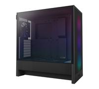 NZXT H5 Flow RGB, Black, Mid Tower Chassis w/ Tempered Glass Window, 4x 120mm AR