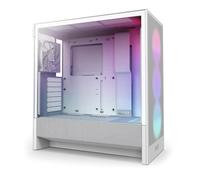 NZXT H5 Flow RGB - Compact ATX Mid-Tower PC Case - White