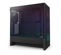NZXT H5 Flow RGB - Compact ATX Mid-Tower PC Gaming Case - High Airflow - F360 RGB Core (CV) Included - 360mm Front & 240mm Top Radiator Support - Cable Management - Tempered Glass - Black