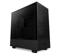 NZXT H5 Flow RGB Compact ATX Mid-Tower PC Gaming Case - High Airflow Perforated Front Panel - Tempered Glass Side Panel - Cable Management - 2 x F140 RGB Core Fans - 280mm Radiator Support - Black