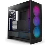 NZXT H5 Flow RGB Black Mid Tower Tempered Glass PC Gaming Case