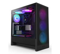 NZXT H5 Flow RGB Black Mid Tower Tempered Glass PC Gaming Case