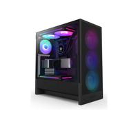NZXT H5 Flow RGB Tempered Glass Mid Tower Gaming PC Case Black