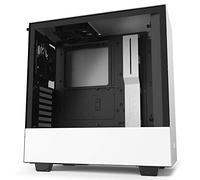 NZXT H510 - CA-H510B-W1 - Compact ATX Mid-Tower PC Gaming Case - Front I/O USB Type-C Port - Tempered Glass Side Panel - Cable Management System - Water-Cooling Ready - White/Black