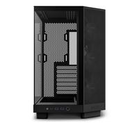NZXT H6 Flow RGB Compact Dual-Chamber Mid-Tower Airflow Case with RGB Fans - Black