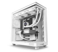 NZXT H6 Flow Mid Tower ATX Gaming PC Case - White
