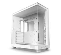 NZXT H6 Flow White Compact Dual-Chamber Tempered Glass PC Case
