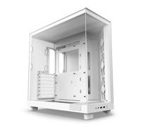 NZXT H6 Flow White Compact Dual-Chamber Tempered Glass PC Case