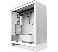 NZXT H7 Flow | Mid-Tower ATX Airflow Case | Supports 3 x 120mm Fans in Bottom for Direct GPU Cooling | Includes 3 x 120mm Front Fans | 420mm Front Radiator Support | Cable Management | White